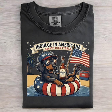 Patriotic Dogs 4th of July Tee