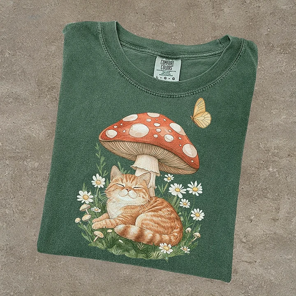 Cat Mushroom T-shirt