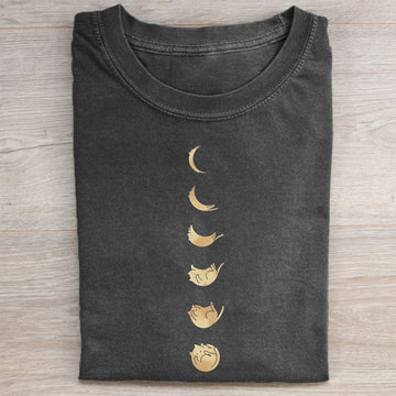Cat Moon Phases T-shirt